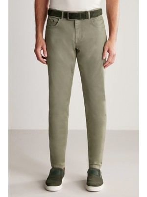 Hemington Slim Fit 5 Cep Haki Chino Pantolon