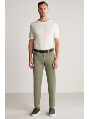 Hemington Slim Fit 5 Cep Haki Chino Pantolon