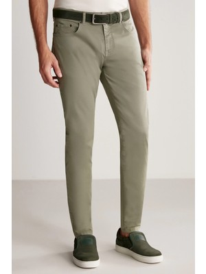 Hemington Slim Fit 5 Cep Haki Chino Pantolon