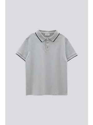 Babokah (Kids Boy) Polo Yaka Nakışlı T-Shırt