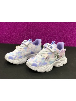 KAFKASLAR AYAKKABI Kız Çocuk Kelebek Desenli Renkli Ortopedik Sneakers Spor Ayakkabı