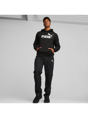 Puma Actıve Woven - Erkek Siyah Eşofman Altı - 586732 01