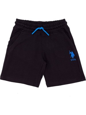 U.S. Polo Assn. Lastikli Bel Standart Siyah Erkek Çocuk Şort PAREIY023