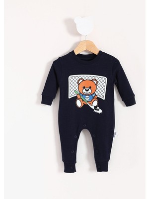 Bubito Toy Ayı Temalı Bebek Tulum Lacivert
