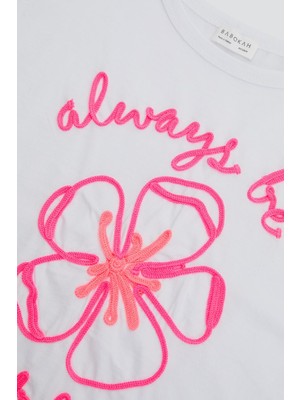 Babokah (Kids Girl) Nakışlı Crop T-Shırt