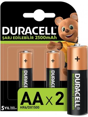 Duracell 2500 Mah 2li Şarjlı Kalem Pil