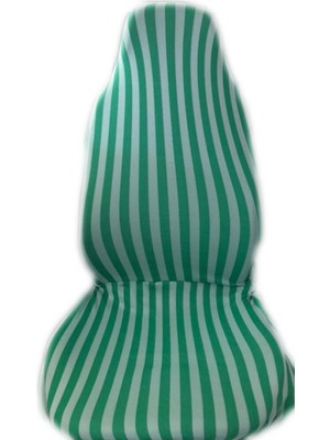 Otozum Mercedes cl Zebra Desenli Oto Koltuk Kılıfı Çizgili Servis Kılıfı Yeşil