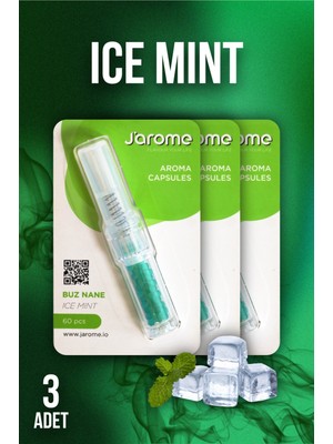 Jarome 3 Adet - Mentol Topu  Buz Nane Aroma Kapsülleri - Fransız
