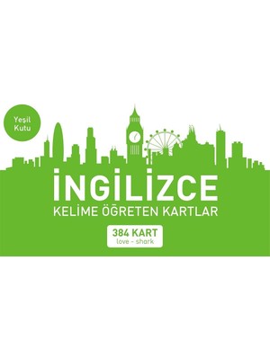 Mavi Kelebek Yayınları Ingilizce Kelime Öğreten Kartlar Yeşil Kutu (Love-Shark)
ingilizce Dil Kartları