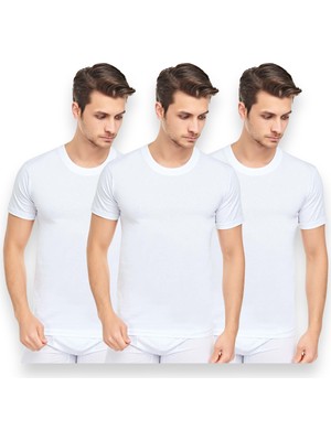 Cnt Erkek 3'lü Slim Fit Sıfır Yaka Fanila T-Shirt