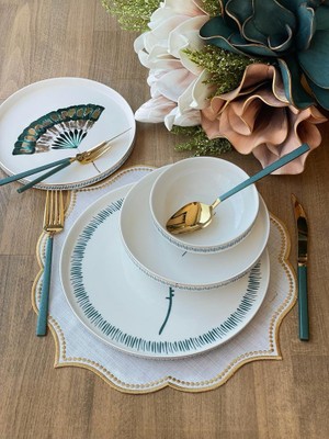 Rossev Pure Bone Modern Grace 24 Parça 6 Kişilik