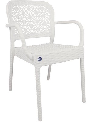 Mandella Ares Rattan Koltuk (4 Adet) Beyaz