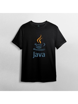 Pixxa Java - Programcı / Coder %100 Pamuklu Bisiklet Yaka T-Shirt Model - 1