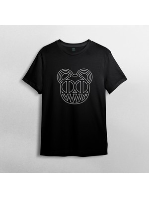 Pixxa Radiohead  %100 Pamuklu Bisiklet Yaka T-Shirt Model - 5