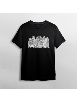 Pixxa Yüzüklerin Efendisi / Lord Of The Rings %100 Pamuklu Bisiklet Yaka T-Shirt Model - 10