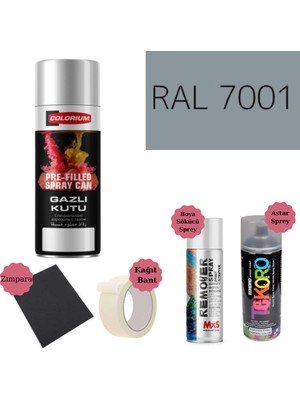 Nalburun 400 ml Doldurulmuş Selülozik Parlak Sprey Boya + Astar + Boya Sökücü Set Ral
