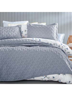 Yataş Bedding Lennox Çift Kişilik Yatak Örtüsü Seti - Indigo