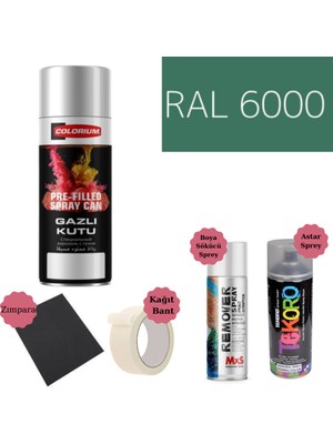Nalburun 400 ml Doldurulmuş Selülozik Mat Sprey Boya + Astar + Boya Sökücü Set Ral
