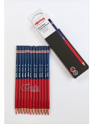 Rotring Kırmızı-Mavi Kopya Kalemi 12 Adet