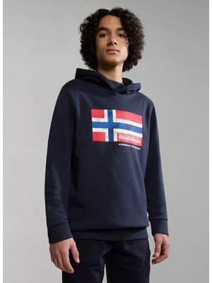 Napapijri Erkek Çocuk Mavi Sveatshirt NP0A4GXF1761 K B-Zamora H