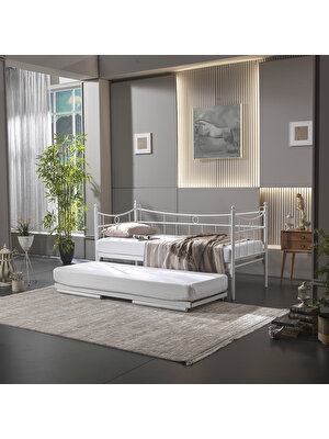 Unimet Daily Yavrulu Karyola Daybed Tek-Çift Kişilik Karyola+Yatak Seti