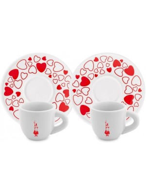 Bialetti Kahve Fincan Seti 2'li Kalpli