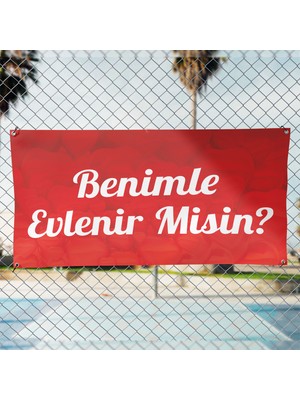 New Jargon Evlilik Teklifi Afişi Pankartı Benimle Evlenir Misin