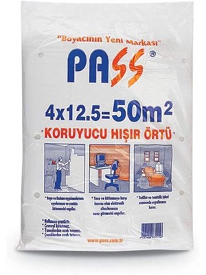Pass Naylon Koruyucu Hışır Örtü 4X12.5 50 M2 25 Adet 1 Koli