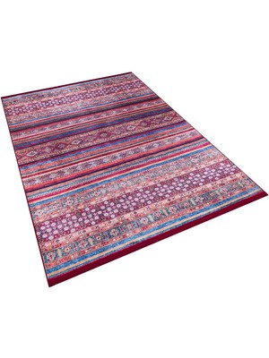 Frenda Home Etnik Kilim Desen Yıkanabilir Baskılı Pamuk Taban Halı