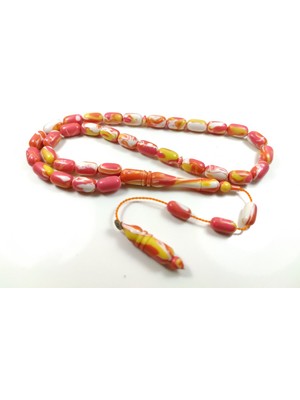 İskeçe Tesbih  Fatih Erbabcan Usta Işi Imzalı Mühürlü Kapsül Kesim Arizona Firuze