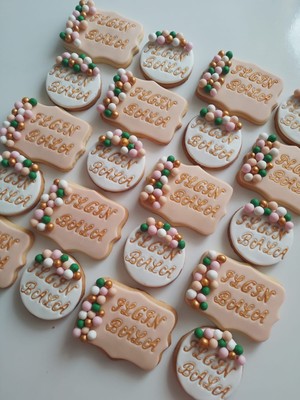 Isimli El Yazılı Doğum Günü Butik Kurabiye - 20 Adet