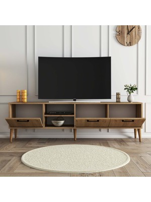 Mezza Exxen 180 cm (Ahşap Ayaklı) Tv Ünitesi Sepet Rengi 1587