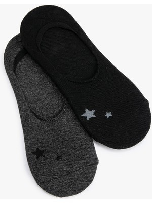 Koton 2'li Babet Çorap Seti Yıldız Desenli