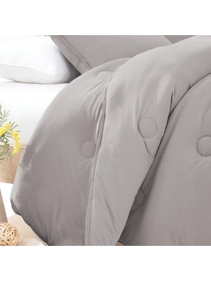 Yataş Bedding Lupa Soft Tek Kişilik Penye Yorgan 300 Gr/m2 - Gri