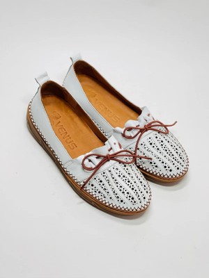 Venüs 23197131 Kadın Baskılı Deri Comfort Günlük Babet