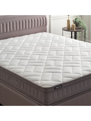 Yataş Bedding Sleep Balance Pro Yatak, Somni Baza, Nano Başlık Çift Kişilik 3'lü Set - Kahverengi