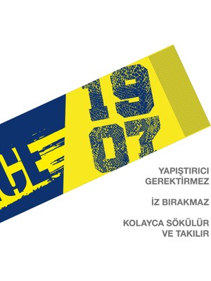 Odyak Taraftar Kart Odyak Statıkıum Atkı 3 20x118 cm Statik Kağıt Yapışkansız Fenerbahçe Lisanslı Orijinal