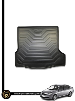 Gold  Renault Symbol Sedan 2013 ve Sonrası Yeni Nesil Full Kauçuk Bagaj Havuzu