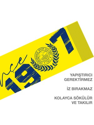 Odyak Taraftar Kart Odyak Statıkıum Atkı 5 20x118 cm Statik Kağıt Yapışkansız Fenerbahçe Lisanslı Orijinal