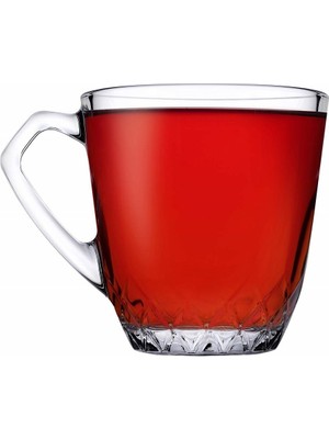 Paşabahçe 55733 Mercan 6'lı Kulplu Çay Fincanı 160ML