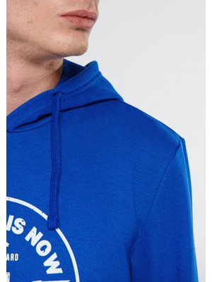 Mavi Time Baskılı Mavi Sweatshirt 8810869-70896