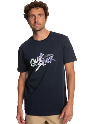 Quiksilver Signaturemove Erkek Mavi Tişört