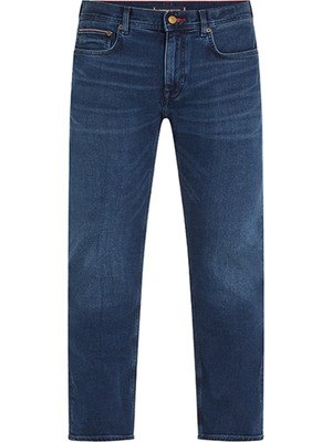 Tommy Hilfiger Normal Bel Normal Paça Straight Mavi Erkek Denim Pantolon MW0MW267811BS