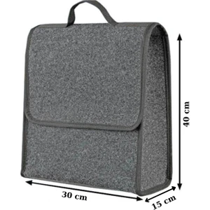 Oto Bagaj Çantası Keçe Bagaj Düzenleyici Organizer Toparlayıcı Mektup Şeklinde Dikey Bagaj Çantası