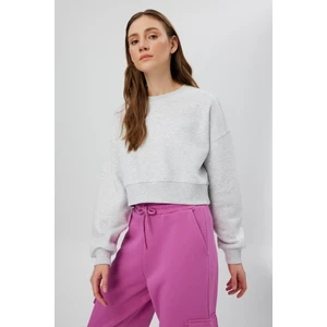 Nakışlı Crop Sweatshirt