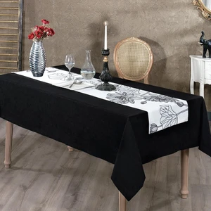 Solinas Collection Siyah Petek Kumaş Masa Örtüsü
