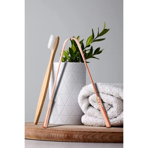 Bakır Dil Temizleme Aparatı Ayurveda Yoga Dil Kazıma Çubuğu