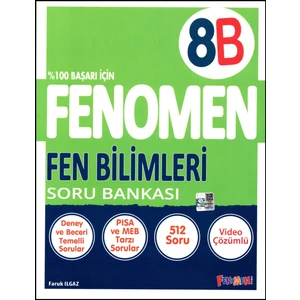 Fenomen Yayınları Fenomen 8. Sınıf Soru Bankası B Serisi