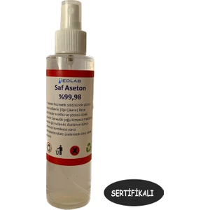 Saf Aseton | Extra Saf %99.98 | 200 ml | Sertifikalı