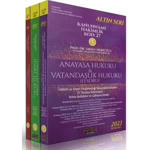 Savaş Yayınları KANUNNAME Hakimlik KOD:27 Konu Anlatımı 2023